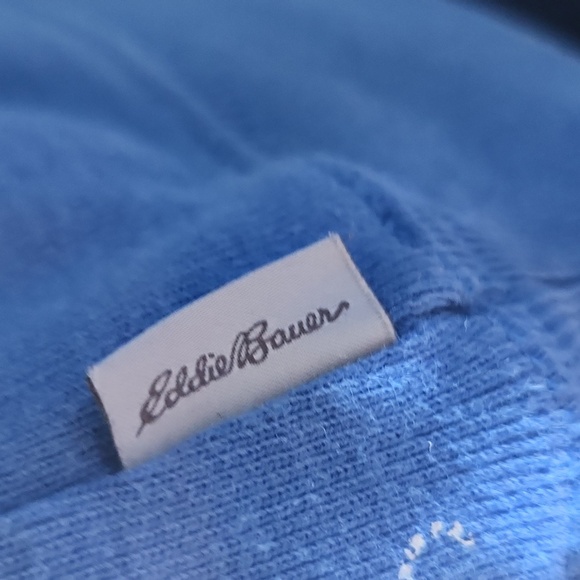 Eddie Bauer Blue Tiger Print Sweatshirt - Picture 10 of 13
